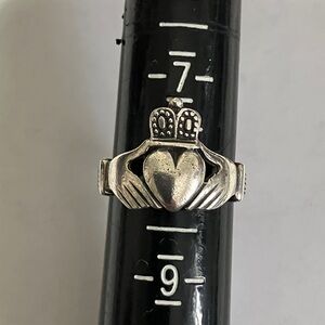 Boma Claddagh Heart and Crown Sterling Silver Ring